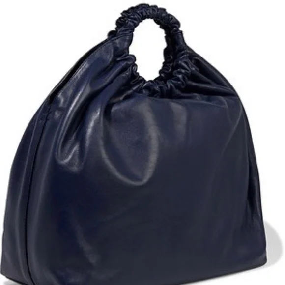 The Row XL Double Circle Lambskin Leather Tote - Picture 8 of 14